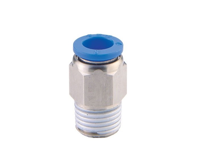 Straight one touch push in fittings with thread (R)
