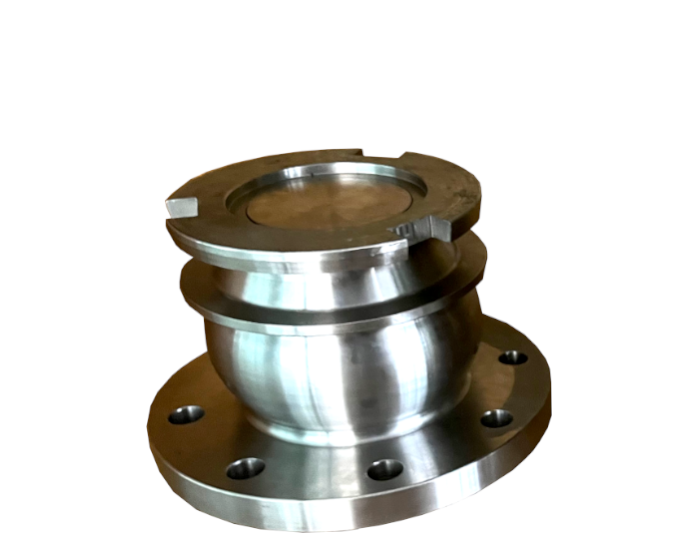 Male Dry-break coupling with flange