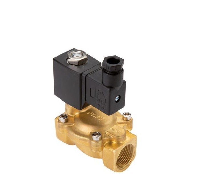 2/2-way solenoid valves made of brass