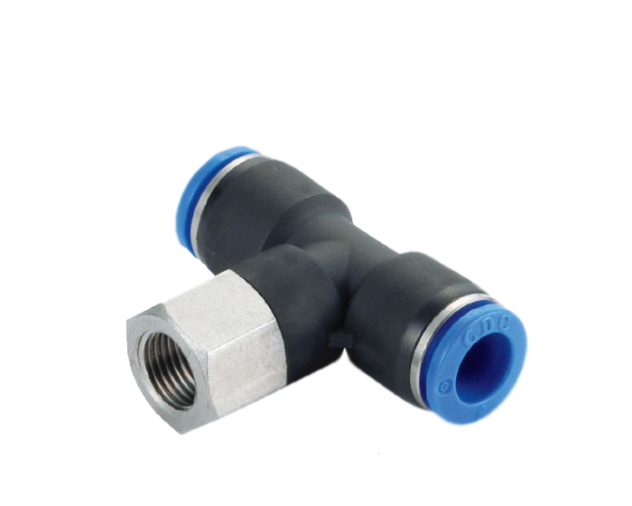 T push-in fittings with female thread