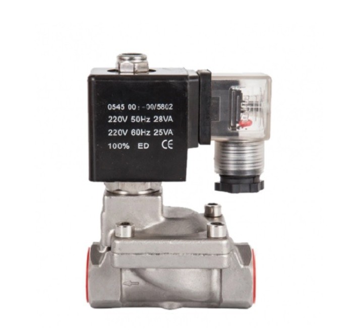 2/2-way solenoid valves made of SS (NC)