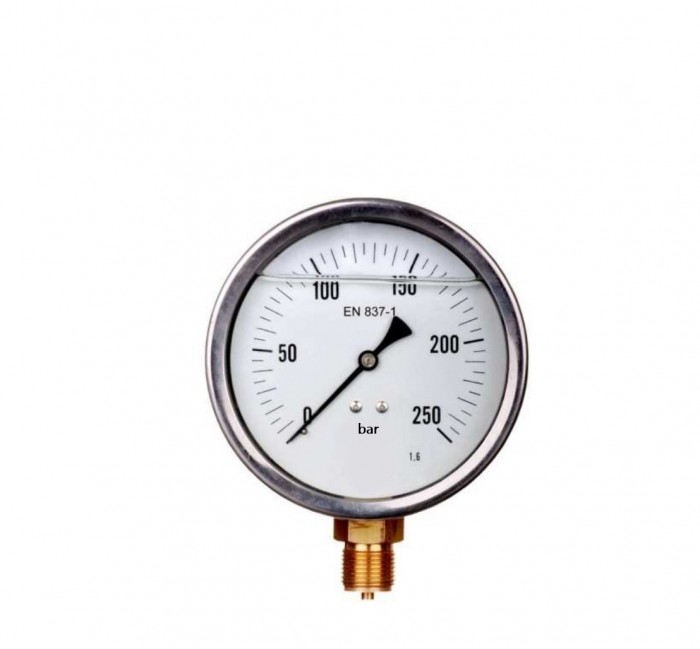 Manometer with glycerin Ø 63 mm, Class 1,6