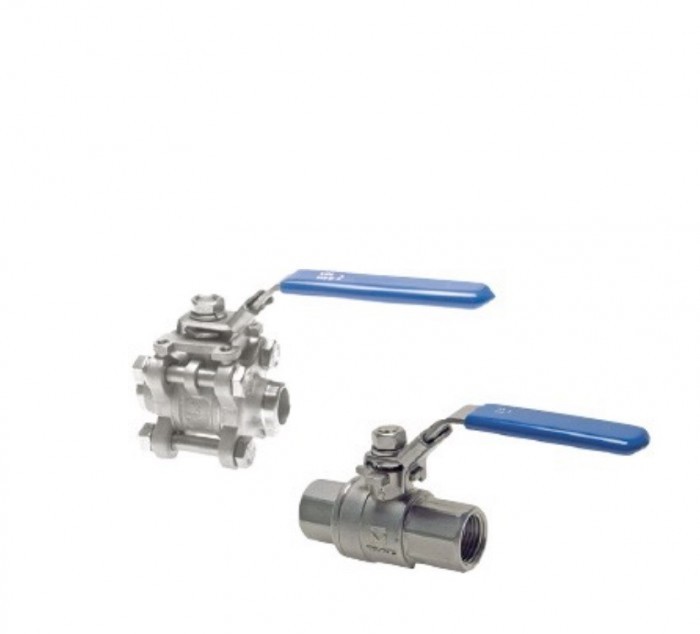 Stainless steel throughway ball valves