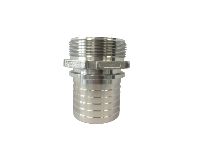MALE BSPP thread 14420-2 serrated hose shank and collar