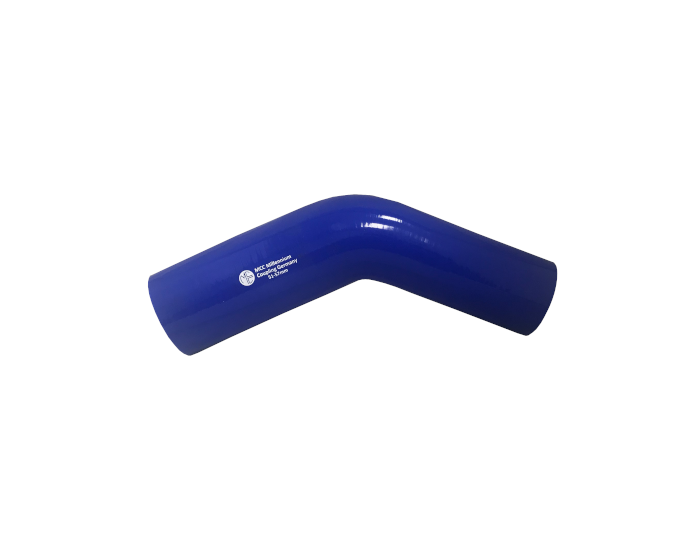 Performance Silicone Hose 45° elbow - reducer - blue