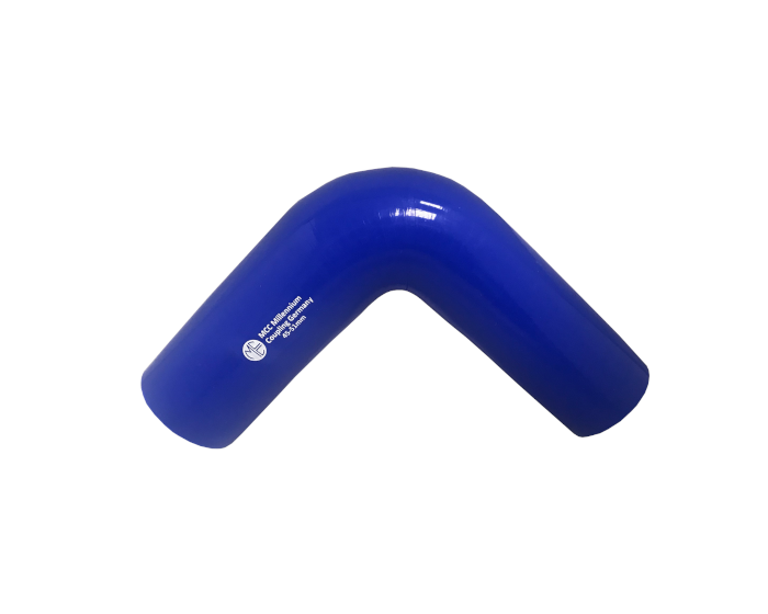 Performance Silicone Hose 90° elbow reducer blue